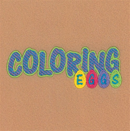 Coloring Eggs Machine Embroidery Design