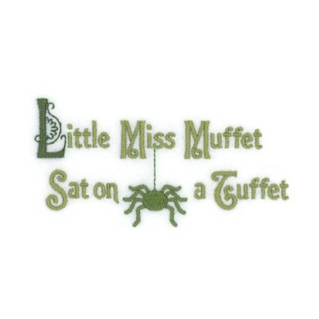 Picture of Little Miss Muffet Machine Embroidery Design