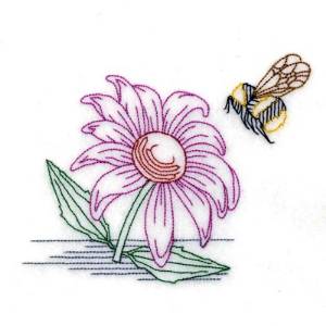 Picture of Vintage Bee Machine Embroidery Design