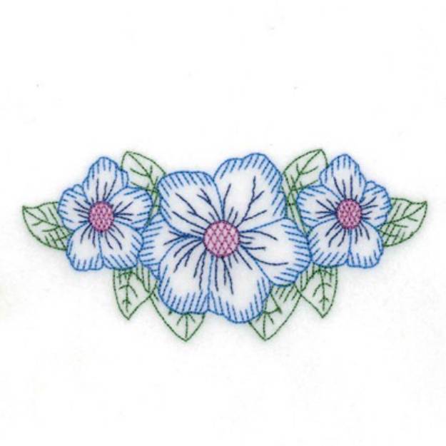 Picture of Vintage Flowers Machine Embroidery Design