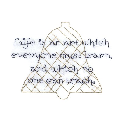 Life Is an Art Machine Embroidery Design