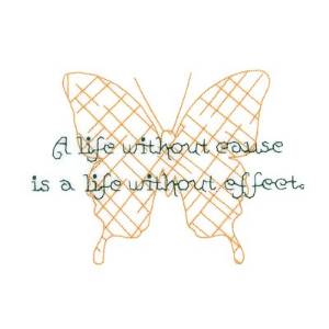 Picture of Life Without Cause Machine Embroidery Design