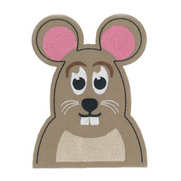 Picture of Mouse Hand Puppet Machine Embroidery Design