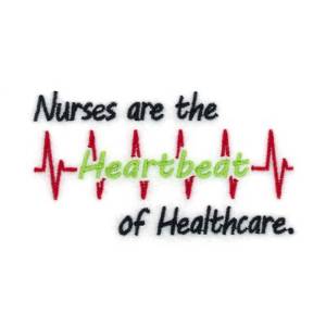 Picture of Nurse Heartbeat Machine Embroidery Design