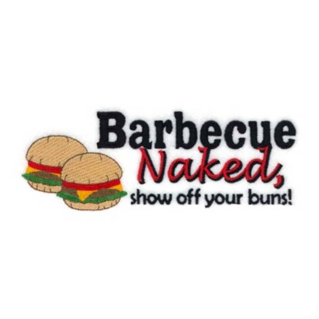 Picture of Barbecue Naked #1 Machine Embroidery Design