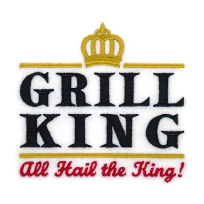 Grill King Machine Embroidery Design