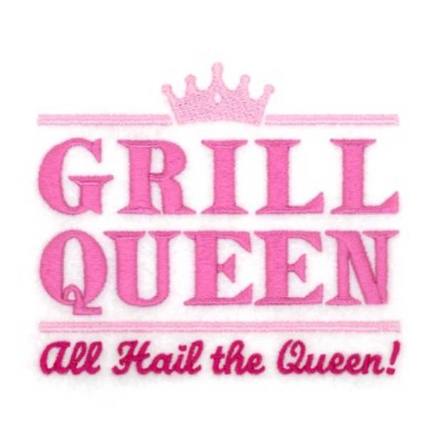 Picture of Grill Queen Machine Embroidery Design