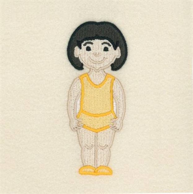 Picture of Paper Doll Jane Machine Embroidery Design