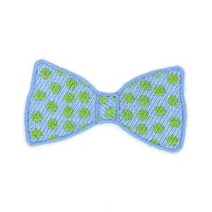 Picture of Small Polka Dot Bowtie Machine Embroidery Design