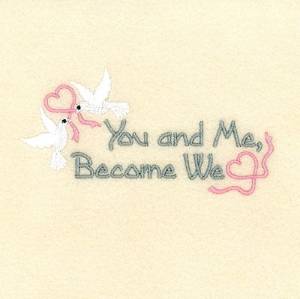 Picture of You and Me, Become We Machine Embroidery Design