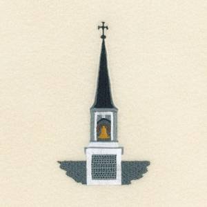 Picture of Church Bell Steeple Machine Embroidery Design