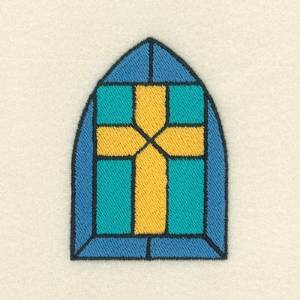 Picture of Stained Glass Window Machine Embroidery Design
