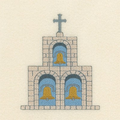 Church Bells Machine Embroidery Design