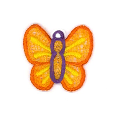 Flip Flop Butterfly Machine Embroidery Design