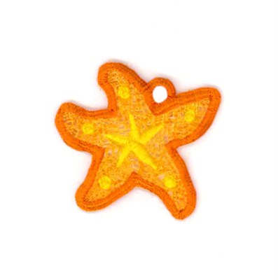 Flip Flop Starfish Machine Embroidery Design