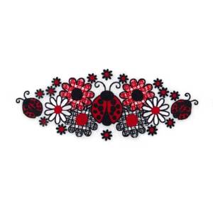 Picture of Ladybug Gingham Large Machine Embroidery Design