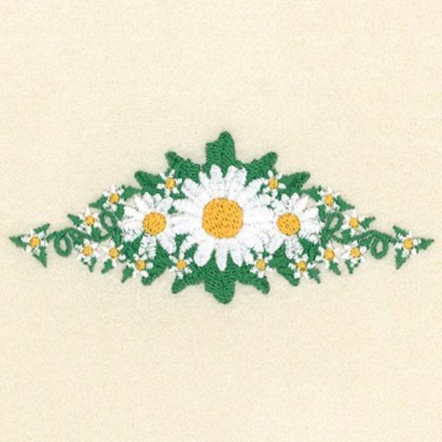 Picture of Daisy Arrangement Small Machine Embroidery Design