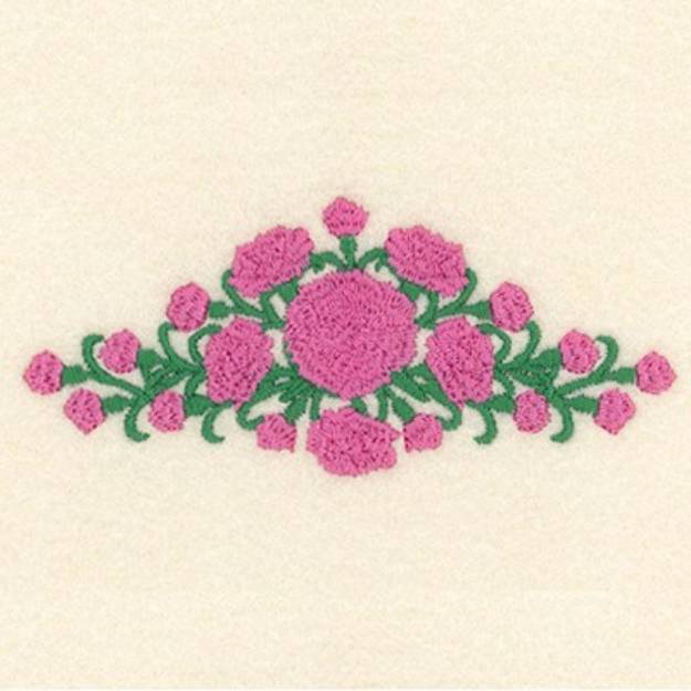 Picture of Carnation Arrangement Small Machine Embroidery Design