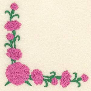 Picture of Carnation Corner Machine Embroidery Design