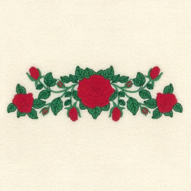 Picture of Rose Arrangement Large Machine Embroidery Design