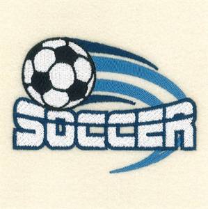 Picture of Soccer Left Chest Design Machine Embroidery Design