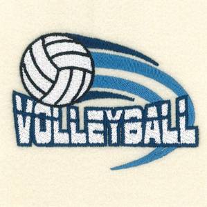 Picture of Volleyball Left Chest Design Machine Embroidery Design