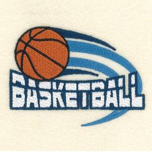 Picture of Basketball Left Chest Design Machine Embroidery Design