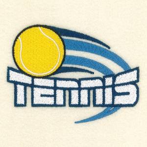 Picture of Tennis Left Chest Design Machine Embroidery Design