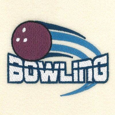 Bowling Left Chest Design Machine Embroidery Design