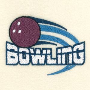 Picture of Bowling Left Chest Design Machine Embroidery Design