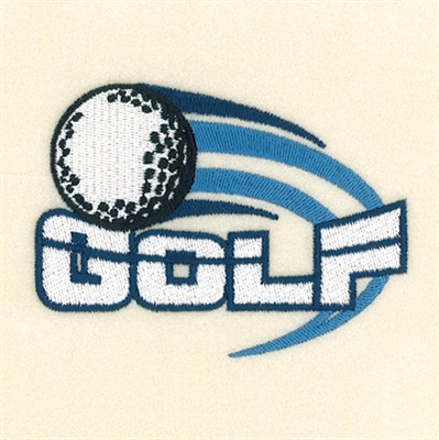Golf Left Chest Design Machine Embroidery Design