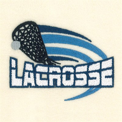 Lacrosse Left Chest Design Machine Embroidery Design