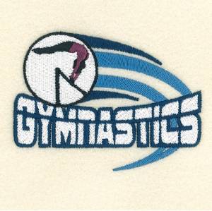 Picture of Gymnastics Left Chest Design Machine Embroidery Design