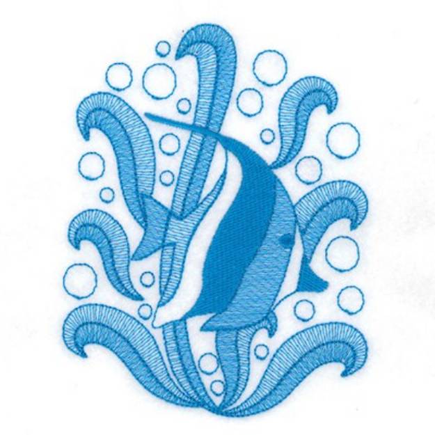 Picture of Toile Underwater Fish Machine Embroidery Design