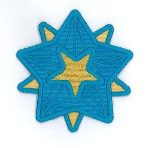 Picture of Star 3D Planter Machine Embroidery Design