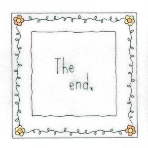 Picture of The End Mary Quilt Square Machine Embroidery Design