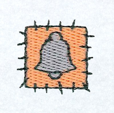 Silver Bell Patch Machine Embroidery Design