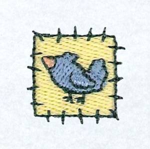 Picture of Blue Bird Patch Machine Embroidery Design