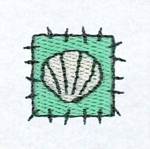 Picture of Sea Shell Patch Machine Embroidery Design