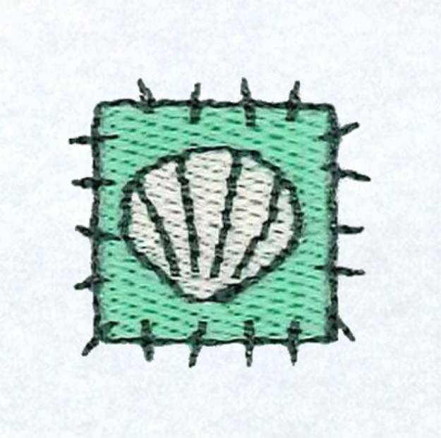 Picture of Sea Shell Patch Machine Embroidery Design