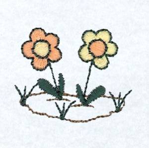 Picture of Mary Flowers Machine Embroidery Design