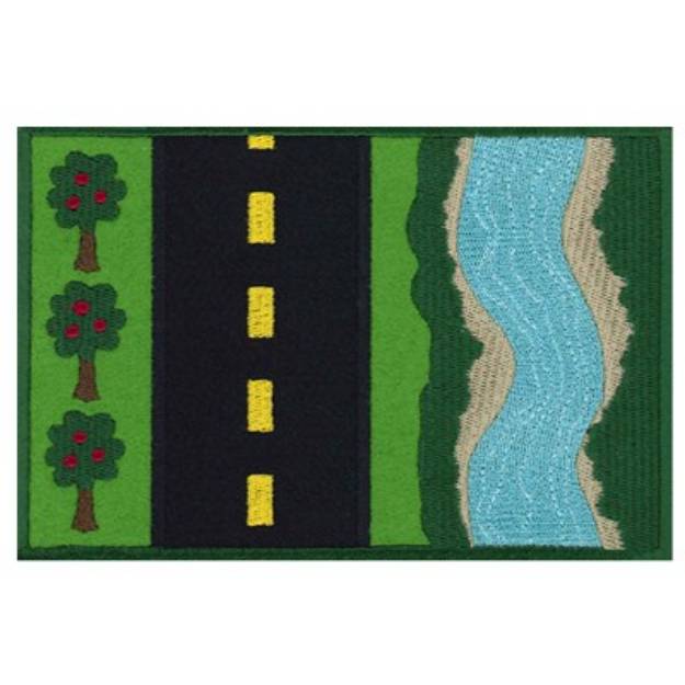Picture of Car Placemat Panel 7 Machine Embroidery Design
