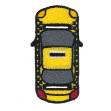 Picture of Placemat Taxi Cab Machine Embroidery Design