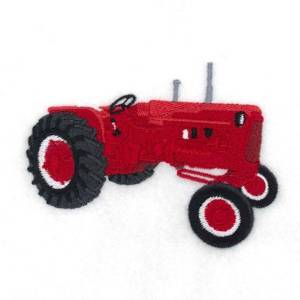 Picture of Antique Tractor  Machine Embroidery Design