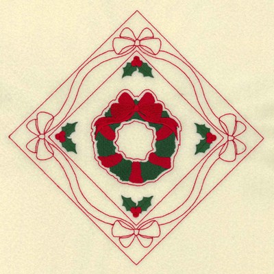 Wreath Diamond Machine Embroidery Design