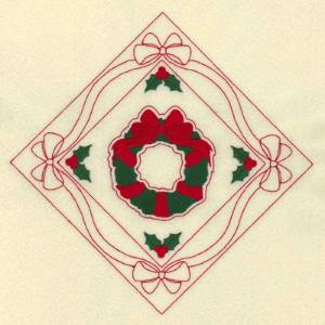 Picture of Wreath Diamond Machine Embroidery Design