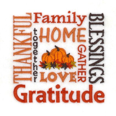 Family Blessings Machine Embroidery Design