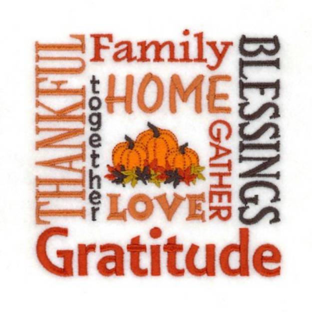 Picture of Family Blessings Machine Embroidery Design