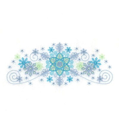 Whimsical Snowflakes Machine Embroidery Design