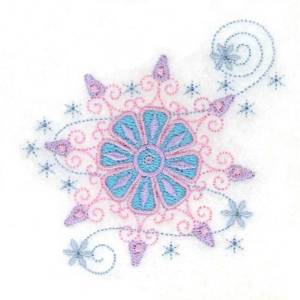 Picture of Whimsical Snowflake Machine Embroidery Design